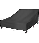Double Chaise Lounge Cover, 420D Oxford Chaise Lounge Covers Outdoor Waterproof Protective Patio ...