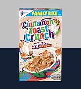 Cinnamon Toast Crunch Breakfast Cereal, Crispy Cinnamon Cereal, Family Size, 18.8 oz