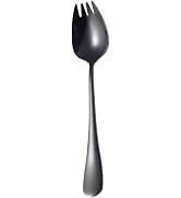 Vintage Stainless Steel 2-in-1 Sporks Salad Forks, 6.5-inch Dessert Spoons, Long Handle Fruit App...
