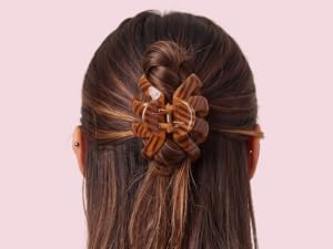 Hair in claw clip