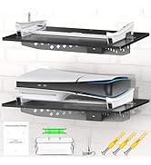 PS5 Slim Wall Mount Kit Horizontal, PS5 Shelf Wall Mount Horizontal for PlayStation 5 Slim Disc &...