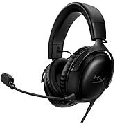 HyperX Cloud III – Wired Gaming Headset, PC, PS5, Xbox Series X|S, Angled 53mm Drivers, DTS Spati...