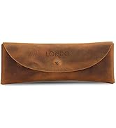 Londo Genuine Leather Snap Cover Retro Pen and Pencil Case (Camel)