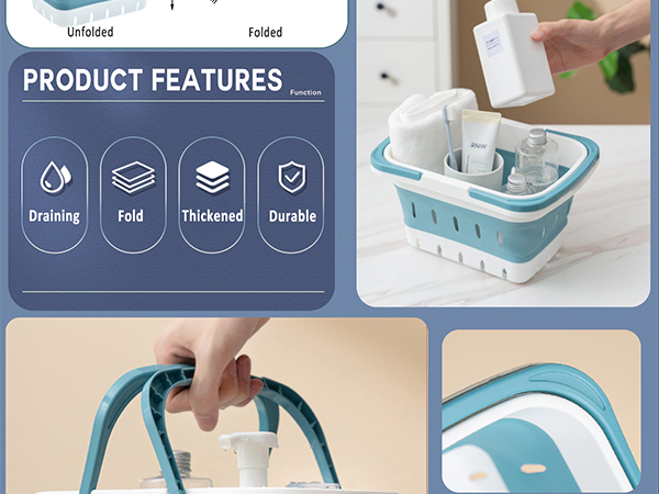 Haundry Portable Shower Caddy Basket