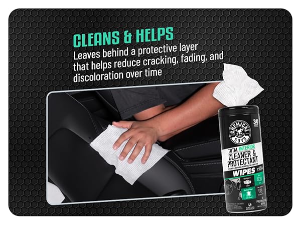 New car scent interior wipes cleaning vehicle interior surfaces quickly without extra tools