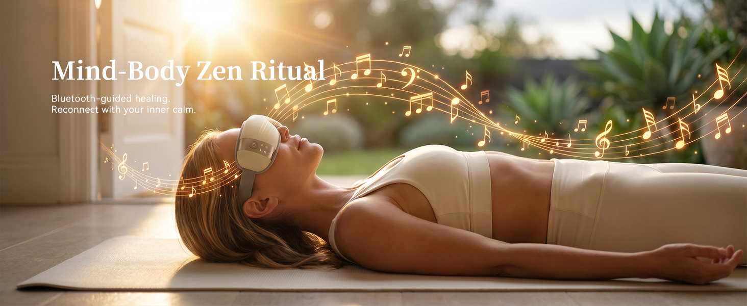 Heated eye massager for strain relief