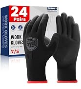 FURWEY Safety Work Gloves-12/36 Pairs, Micro Foam Nitrile Coated Glove,Seamless Knit Nylon Gloves...