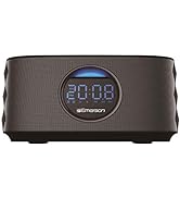 Emerson Portable Dual Alarm with FM Radio, Bluetooth Speaker, 10W Stereo, USB Charge IN, Hands Fr...