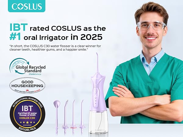 COSLUS C30 Water Dental Flosser Pick for Teeth