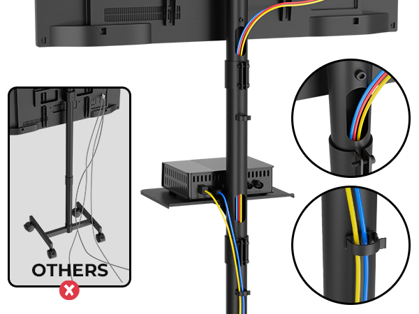 BONTEC Mobile TV Stand