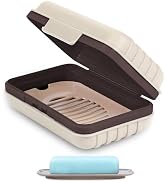 Quatish Soap Holder, Soap Dish 1 Pack, Bar Soap Holder for Shower, Travel Soap Case with Lid for ...