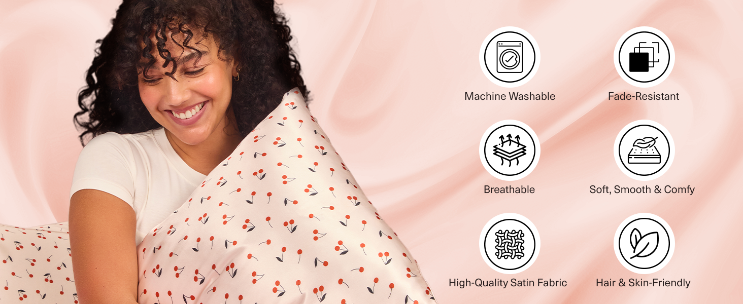 mulberry soft curls cool things buy teens cherry pillowcase skin care zipper cozy sheets hair room