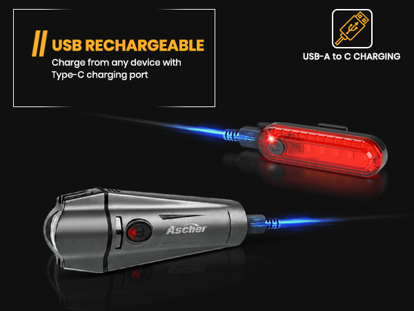 USB Rechargeable Bike Light