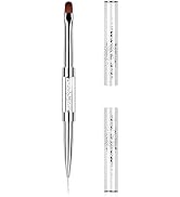 1Pcs Dual Ended Hard Gel Nail Brushes for Builder Gel&Polygel,Salon-Grade Nail Art Design Tools,N...