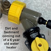 Dirt coming out of Sediment Buster