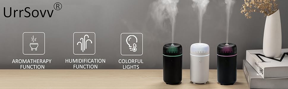 Car Diffuser Humidifier Aromatherapy USB Essential Oil Diffuser Cool Mist Portable for Car