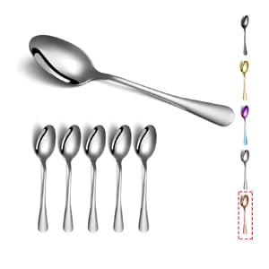 6 Pieces Silver Dinner Spoon