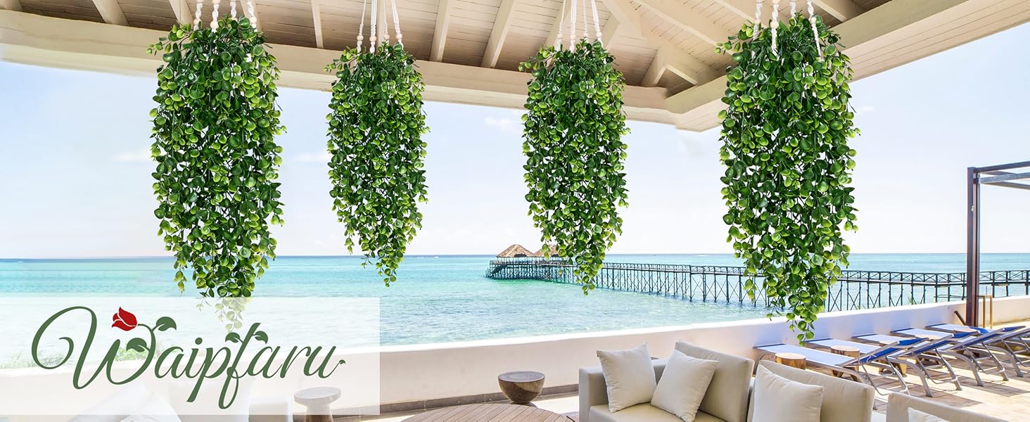 hanging plants artificial decor