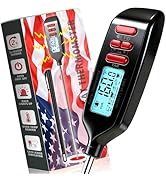 Antonki Meat Thermometer Digital, Smart Instant Read Food Thermometer with Super Long Probe for C...