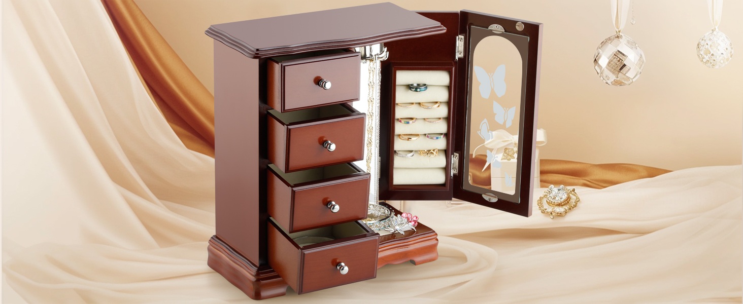 wooden jewelry boxes