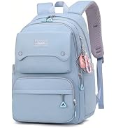 Armbq Blue Girls School Backpack,Kids Backpack for Teen Girls Elementary Middle School Bookbag Mu...