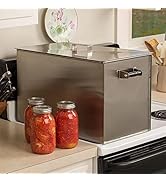 Lehman's Amish Made Stainless Steel Stovetop Water Bath Canner Stockpot 50 Quart