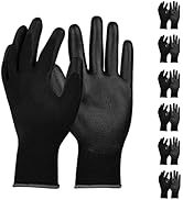 MIG4U PU Coated Work Gloves 6/12 Pairs Ultra-Thin Polyurethane Coating Safety Working Glove for M...