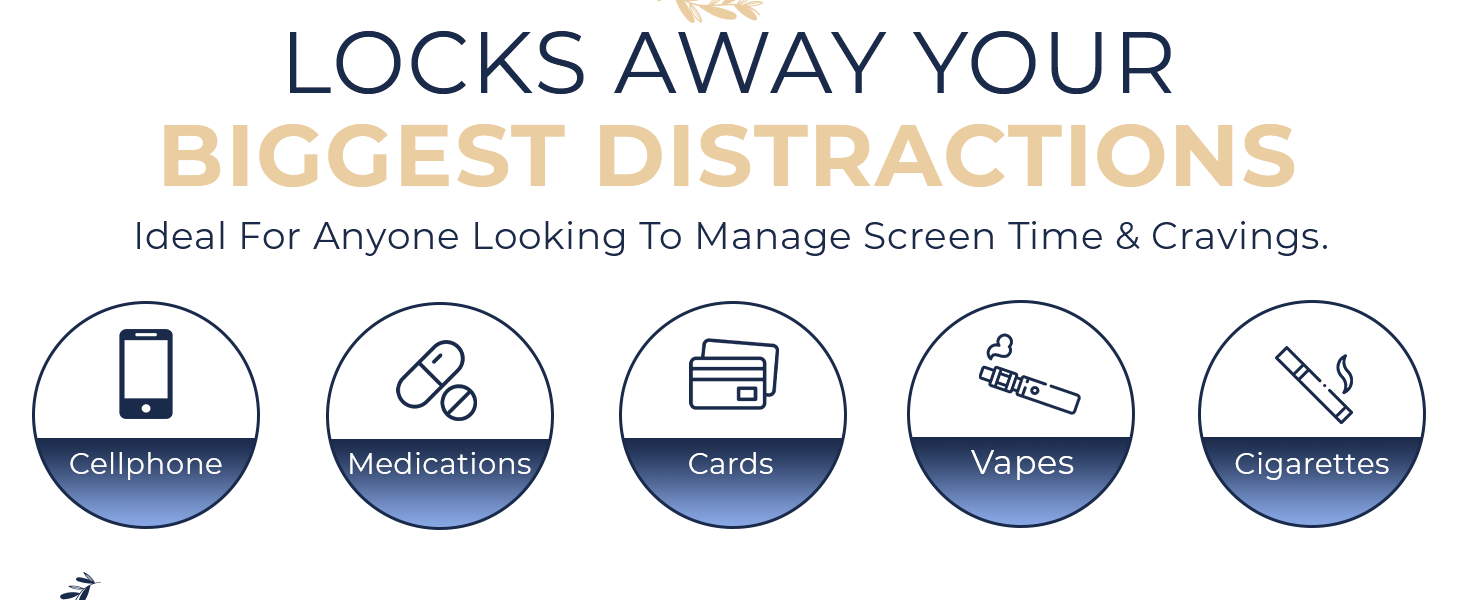 Screen time lock box with secure locking system promotes social media detox and mindful phone usage