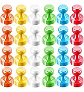 GOOZADA 24Pack Colorful Push Pin Magnets 6 Assorted Color Office Magnet for Whiteboard Small Magn...