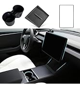 TOPABYTE 3PCS Center Console Accessories for Tesla New Model Y Juniper 2025 Model 3 Highland 2024...