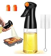 Leaflai Olive Oil Sprayer, 200ml Rotatable Nozzle Olive Oil Spray Bottle for Cooking Premium Oil ...