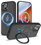 TaeliorTech 2024 Upgraded 360° Rotatable Magnetic Ring Stand for iPhone 14/13 Case 6.1'',Military...