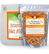 PRO QUALITY NUT MILK BAG & FRESH RAW ALMONDS - Kit includes Ellie's Best 12"X12" Reusable ALL PUR...