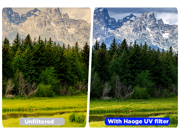 Haoge Metal Lens Hood MC UV Protection Multicoated Ultraviolet Lens Filter Fujifilm X100VI X100V