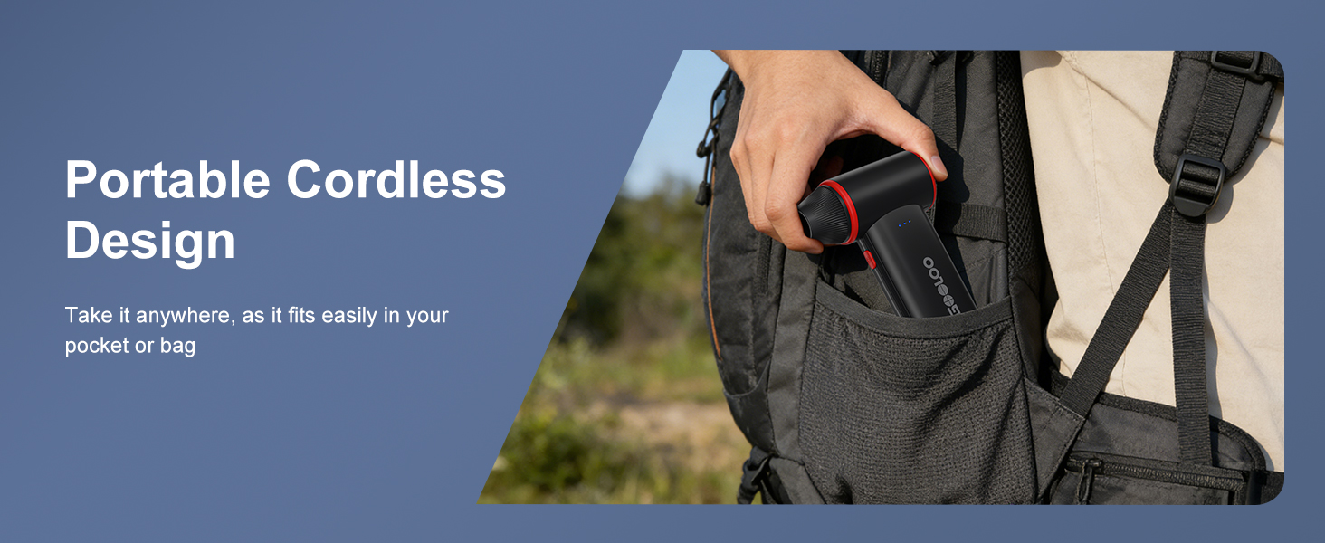 Portable design, compact size