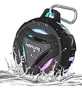 HEYSONG Shower Bluetooth Speaker, IP67 Waterproof Wireless Speakers with 36H Playtime, Stereo Bat...