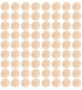 SHINEOFI Half Wooden Beads, 100pcs 8mm Natural Unfinished Wood Beads Mini Hemisphere Wood Craft D...