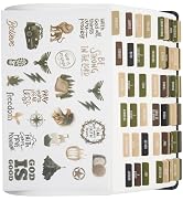 BLIEVE- Bible Tabs with Stickers, Laminated Bible Tabs for Women and Men - Bible Accessories for ...
