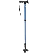 iLiving Walking Cane for Men and Women Foldable, Adjustable, and Free-Standing with Pivot Tip, He...