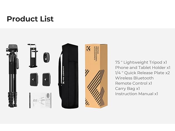 K&F Concept Compact Camera Tripod