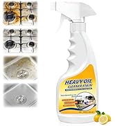cuoct Kitchen Heavy Oil Cleaner Stain, Heavy Oil Stain Cleaner Kitchen, 300ml Multi-Purpose Clean...