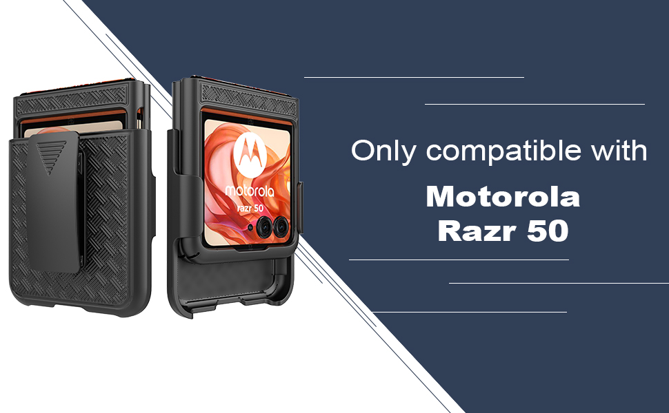 Ailiber for Motorola Razr 2024 Case with Belt Clip, Razr 50 Case Holster