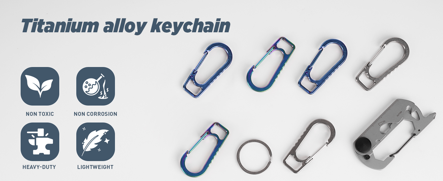 titanium alloy keychain