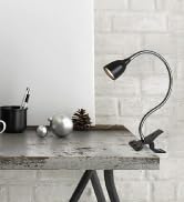 Newhouse Lighting Clamp White Clip Light LED Lamp, Black (NHCLP-LED-BLK)