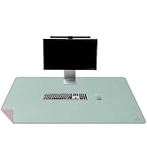 Vyaaa Leather Desk Mat, 39.4“ x 23.6” Dual Sided Leather Desk Pad, Waterproof Extra Large Desk Ma...