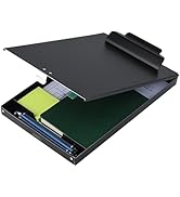 ZCZN Recycled Aluminum Storage Clipboard, Clipboard Box, Form Holder, Suitable for School, Office...