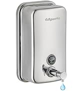 DUTYWORKS Stainless Steel Soap Dispenser - 800ml Large Capacity, Easy Wall Mount Installation, So...