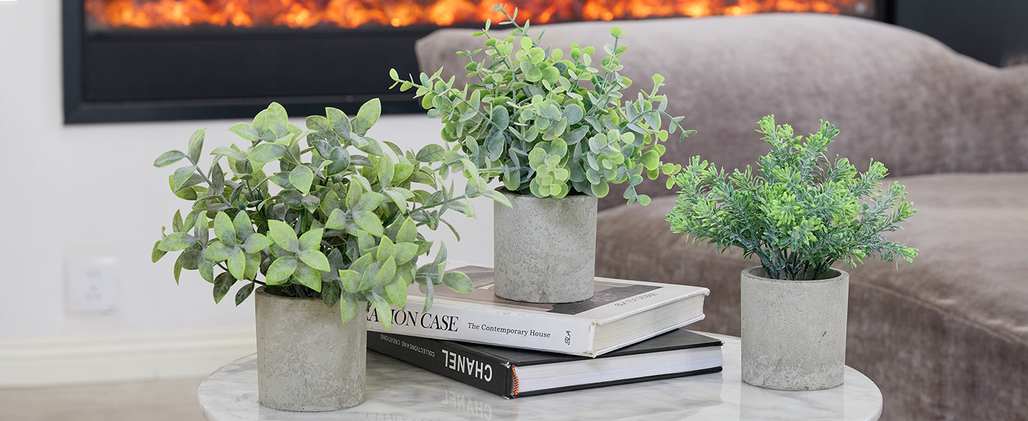small fake plants