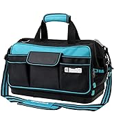 DURATECH 18-inch Mouth Tool Bag, Large Storage 32 Pocket Tool Bag Organizer for Men with Water Pr...