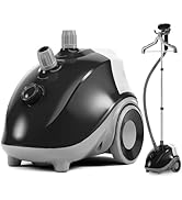 DUMOS Garment Steamer for Clothes Standing, 1500W Efficient Clothes Steamer Standing, 1.7L Water ...